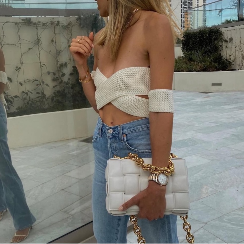 Simonett Nanu Top in cream. S/M